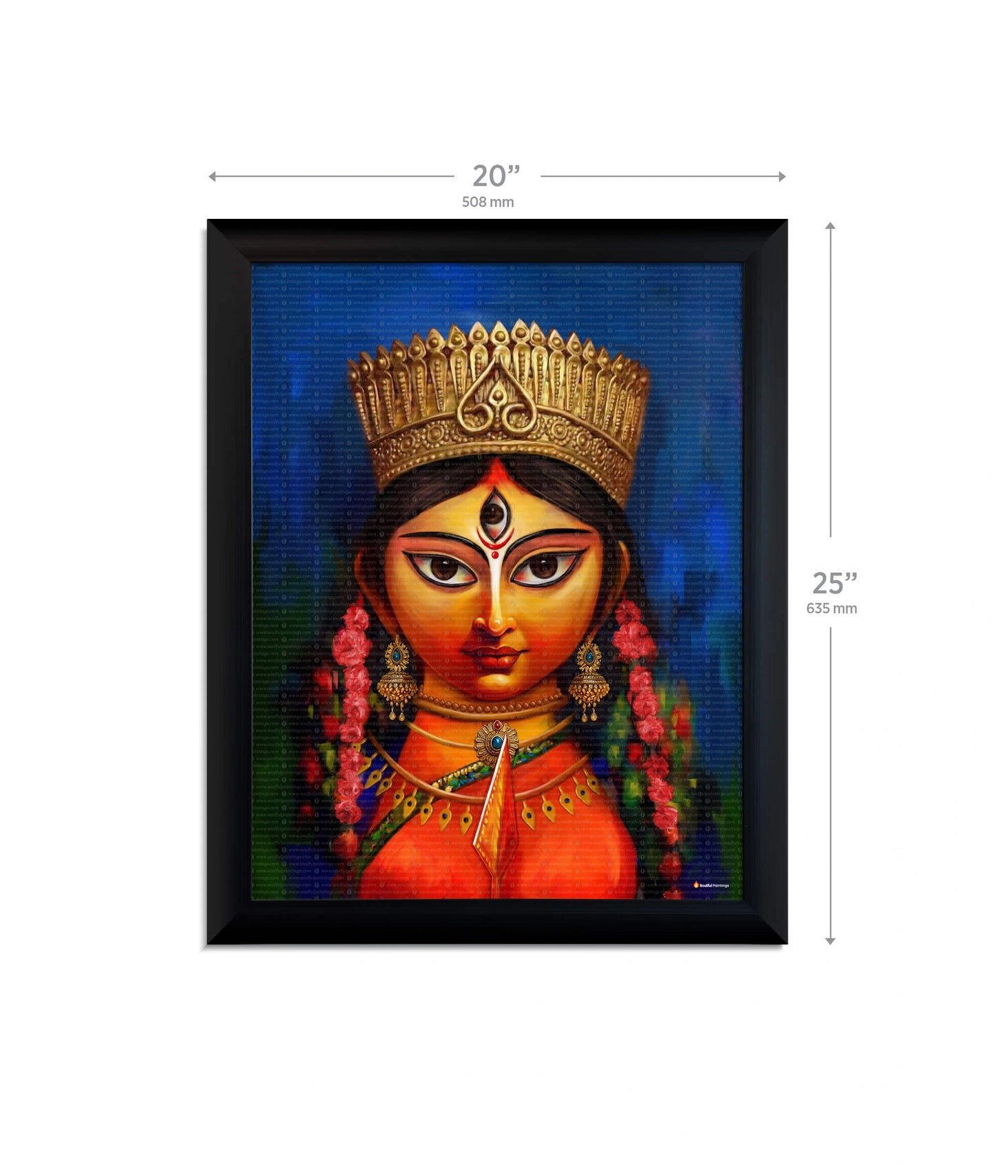 Maa Durga Modern Art Painting