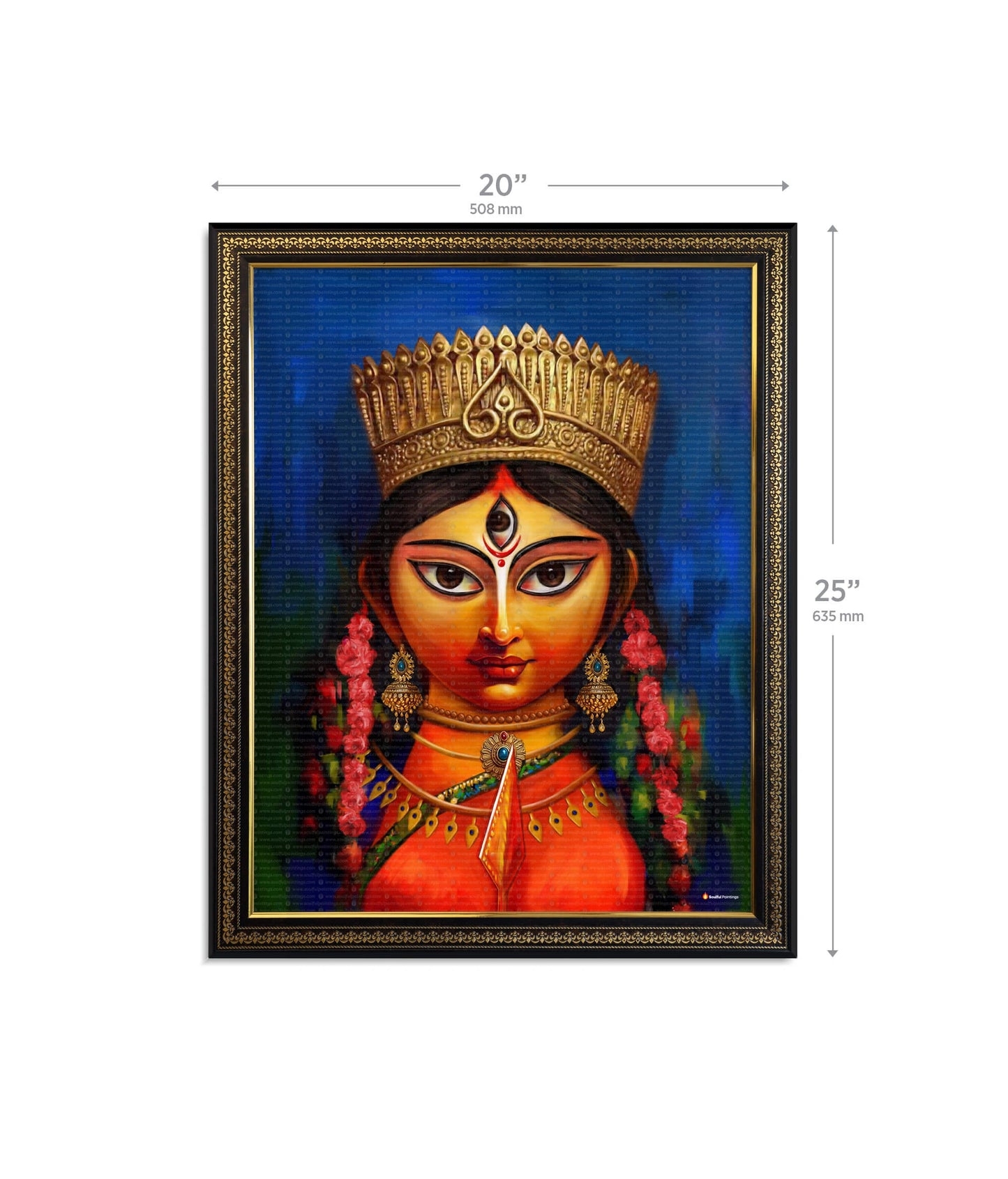 Maa Durga Modern Art Painting