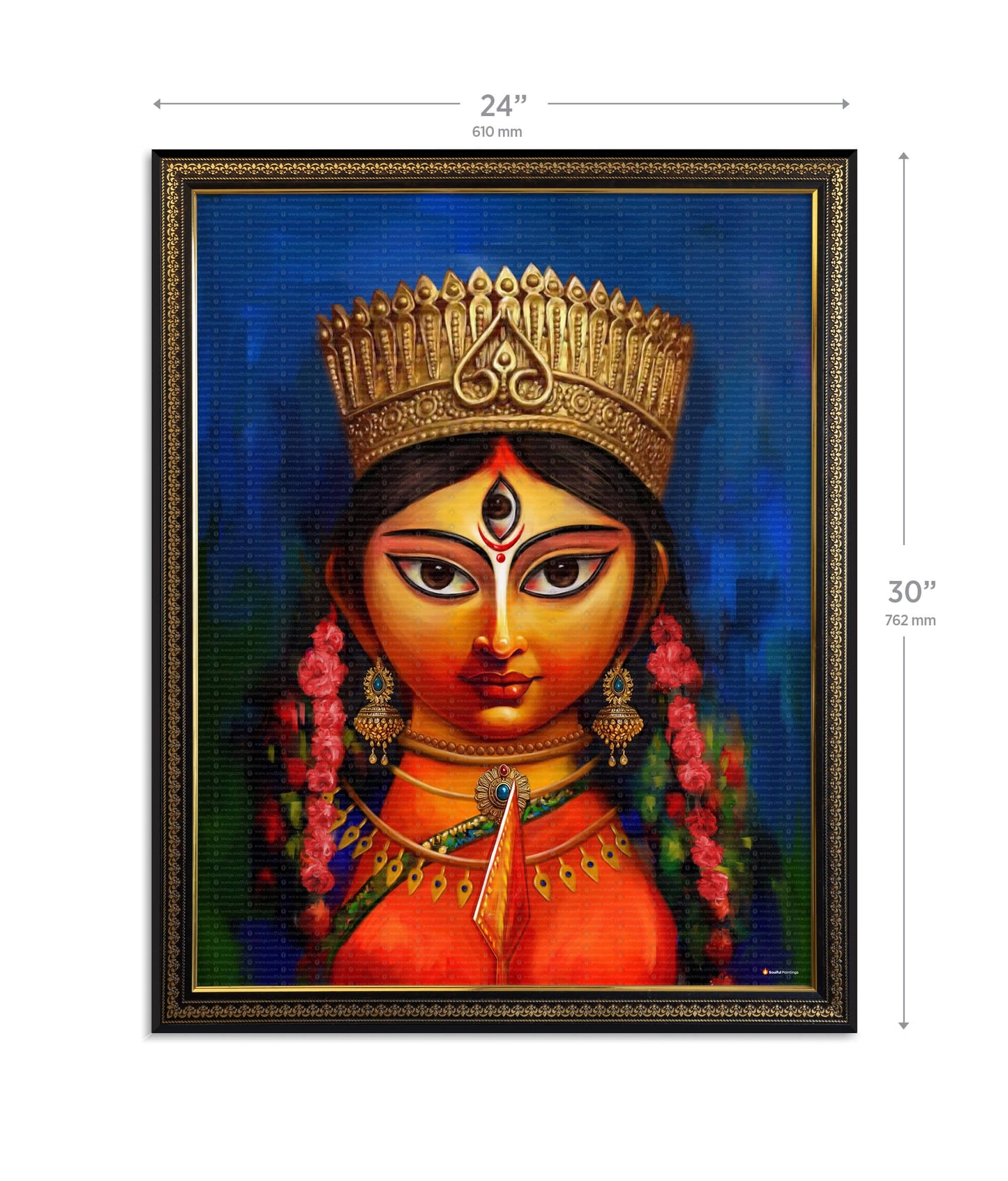 Maa Durga Modern Art Painting