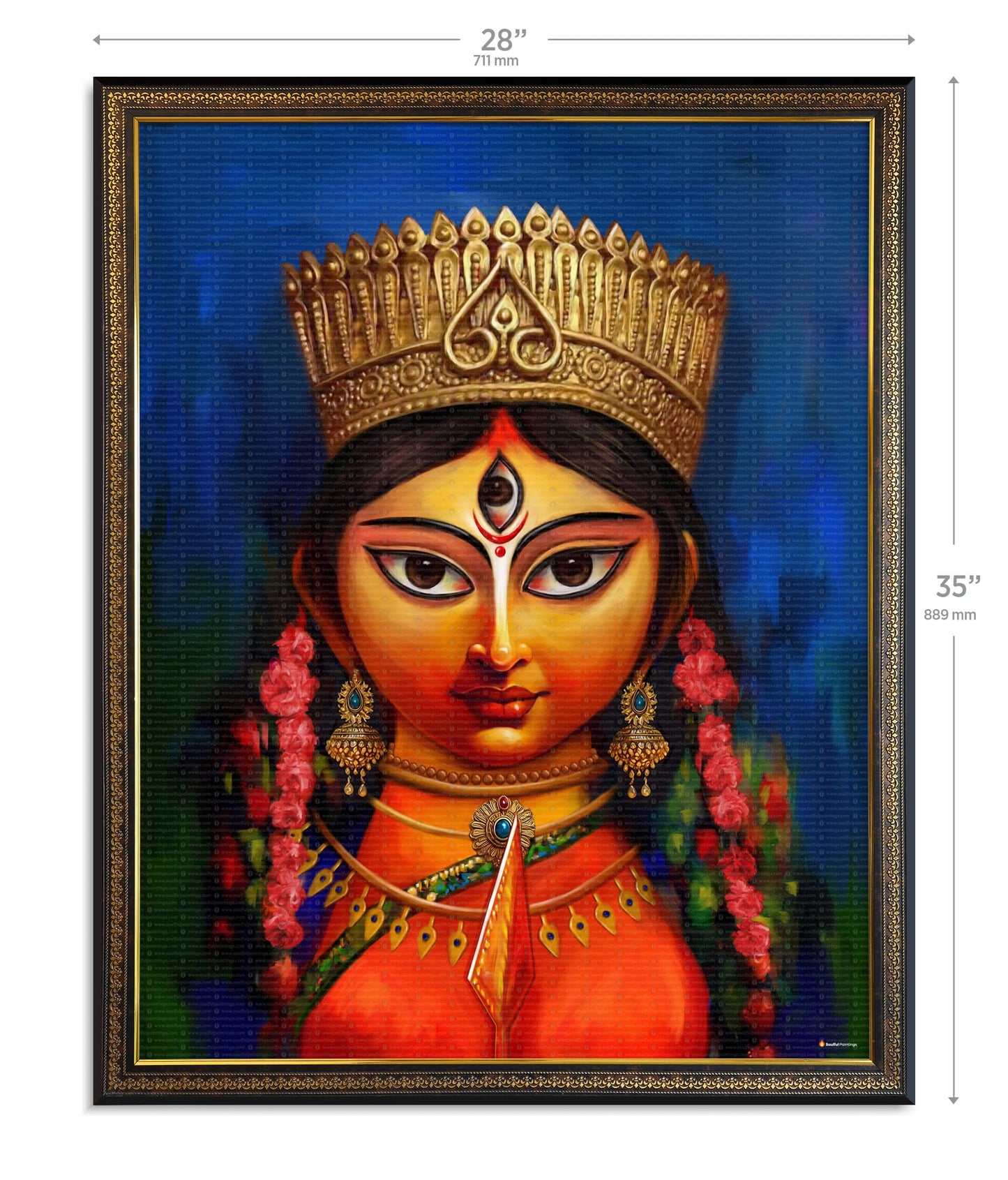 Maa Durga Modern Art Painting