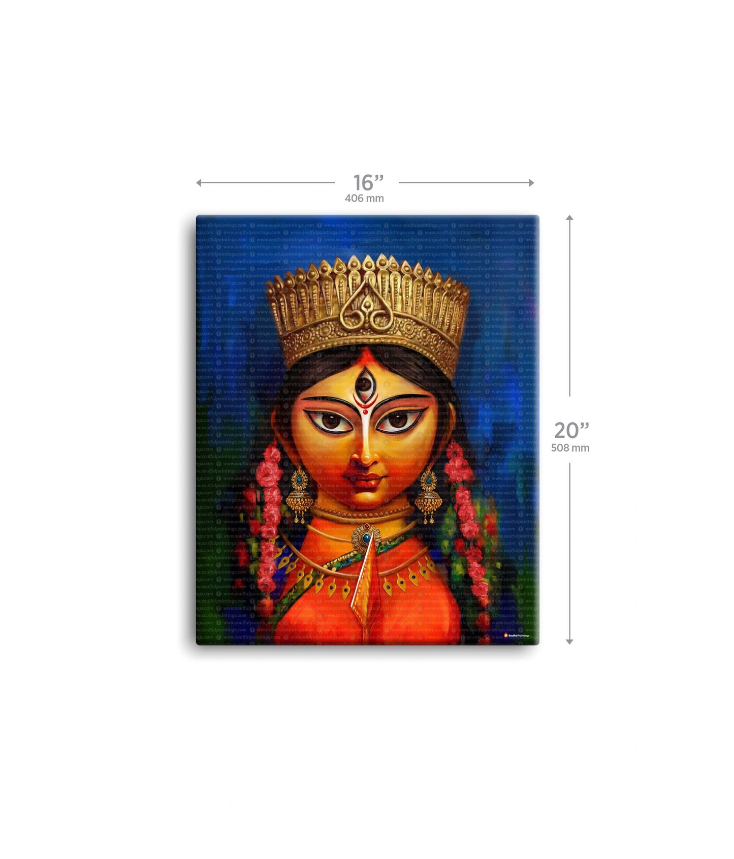 Maa Durga Modern Art Painting