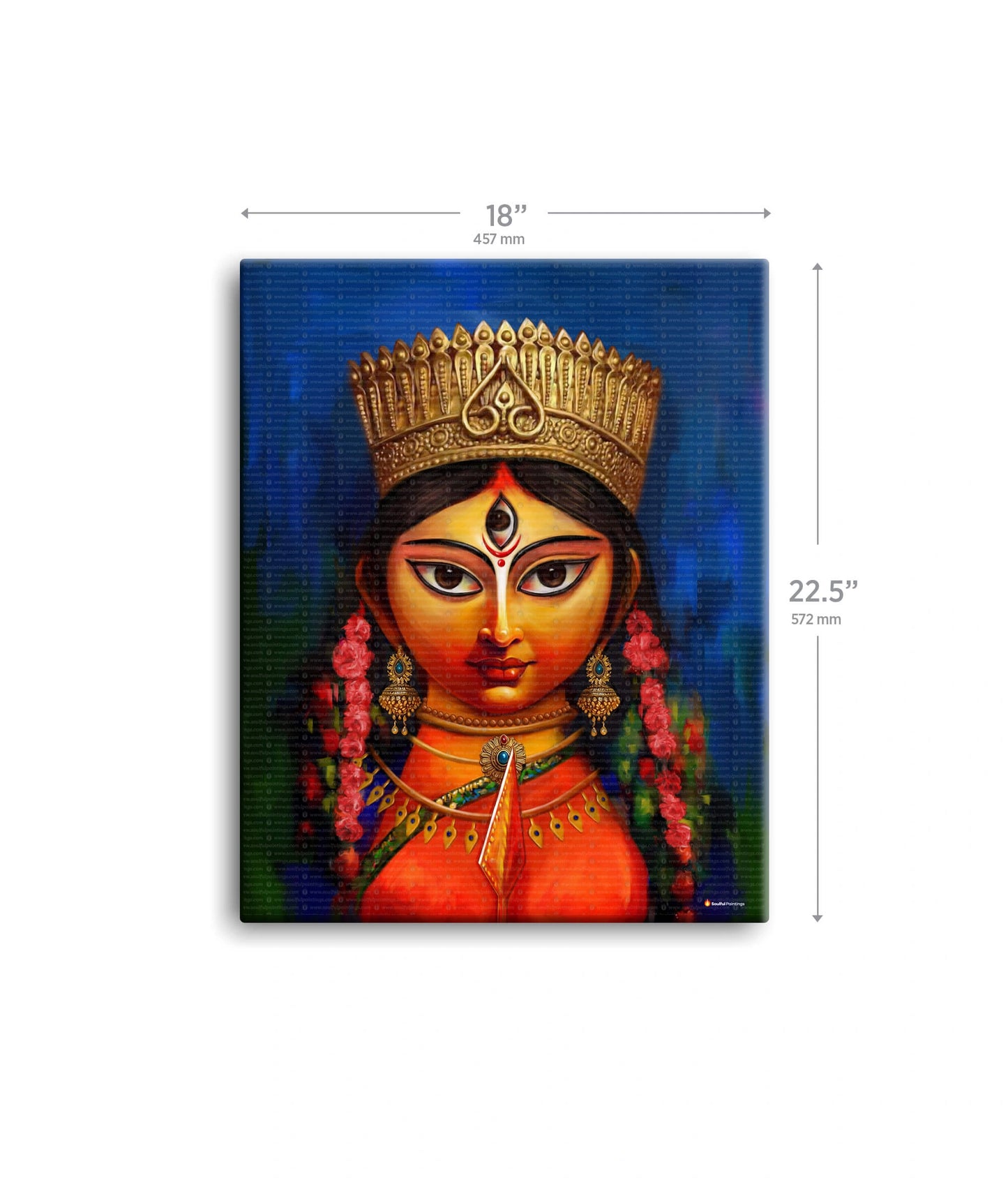 Maa Durga Modern Art Painting