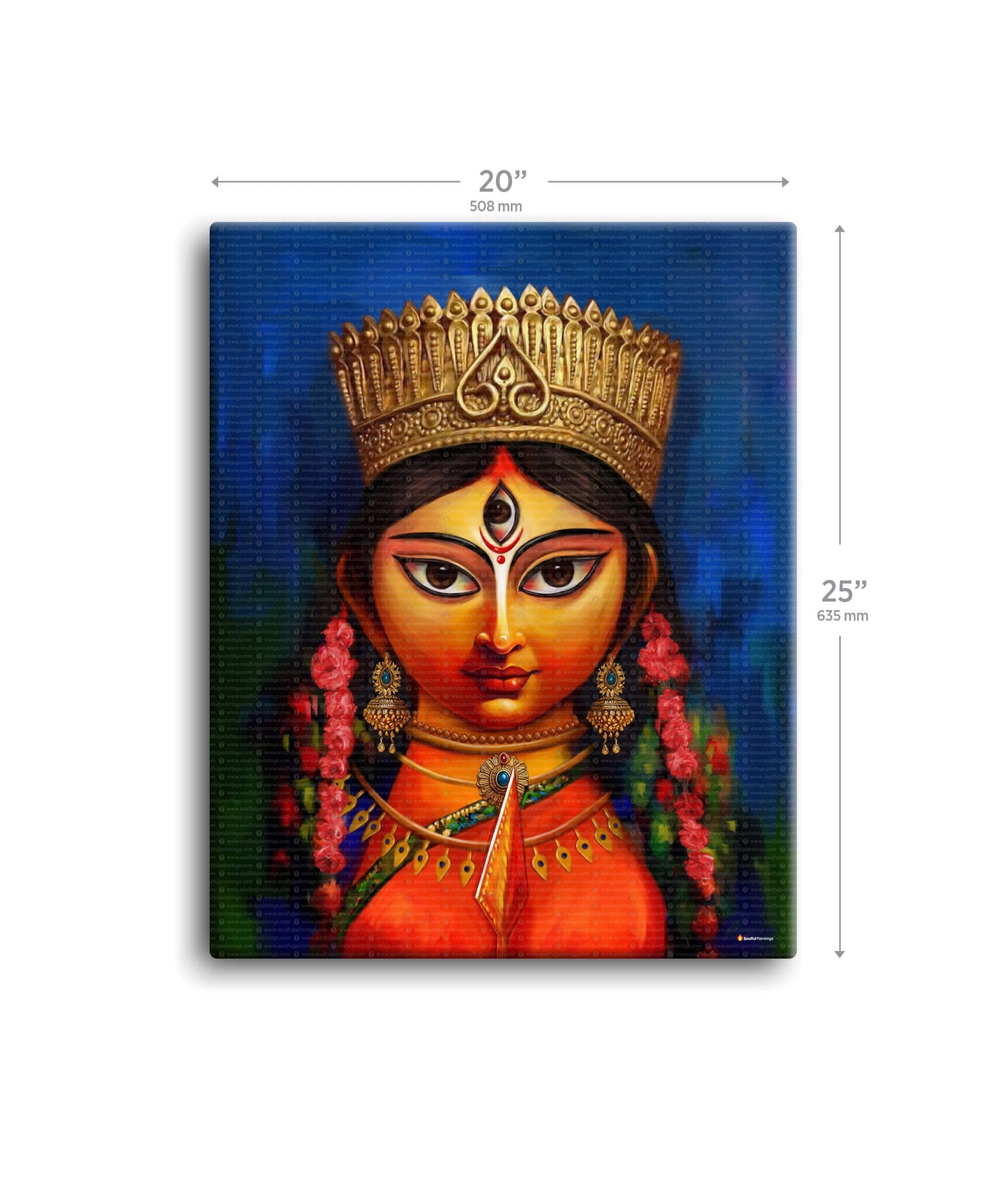 Maa Durga Modern Art Painting