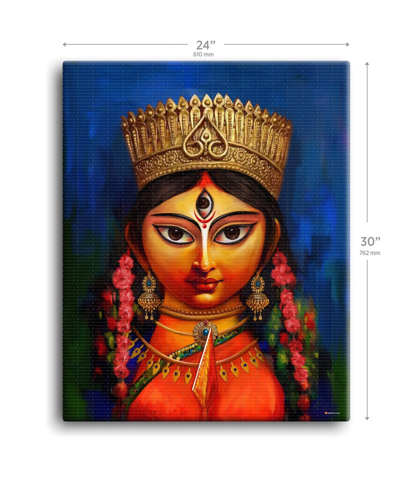 Maa Durga Modern Art Painting