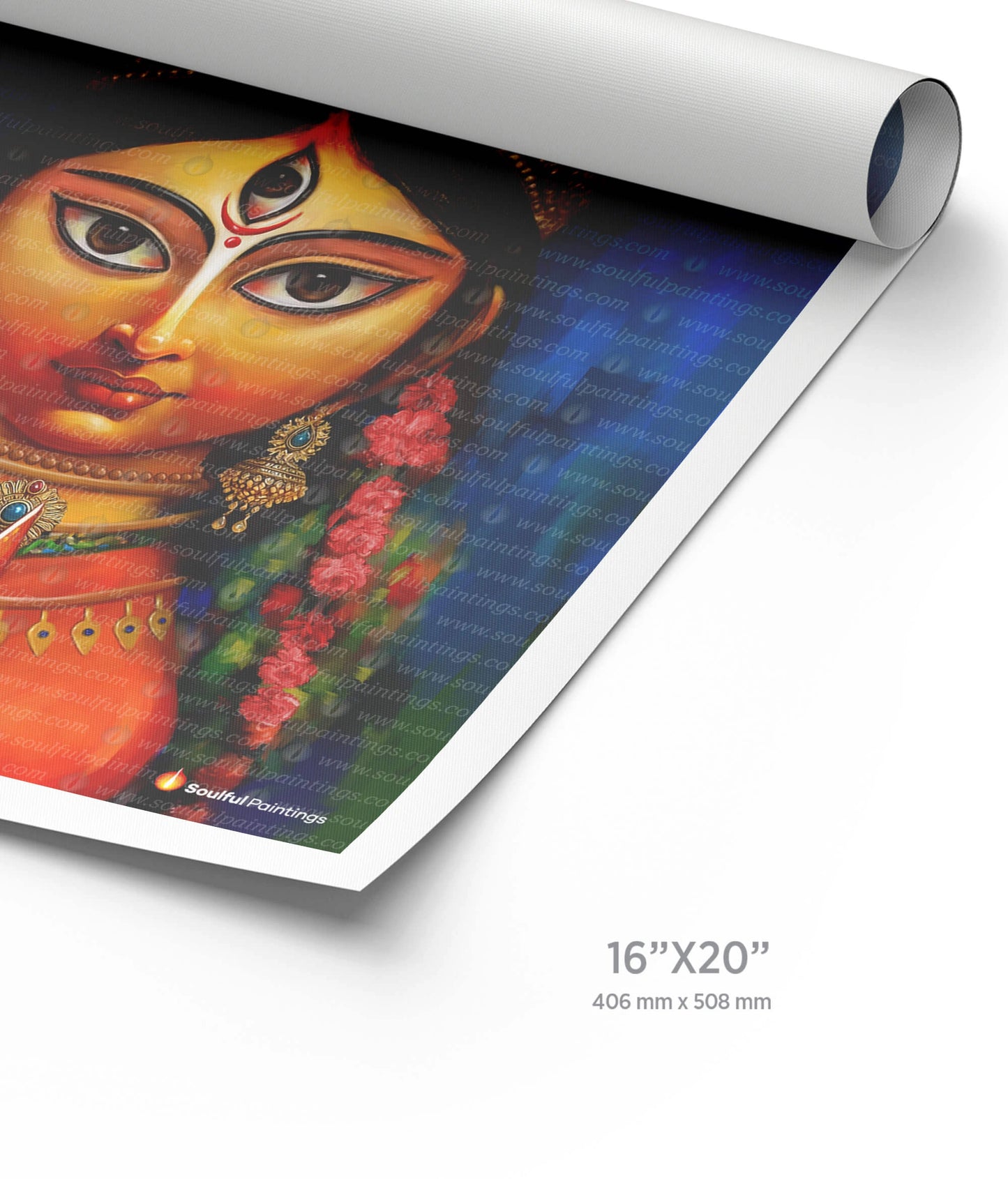 Maa Durga Modern Art Painting