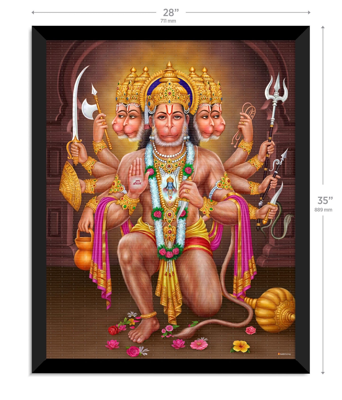 Panchmukhi Hanuman Painting
