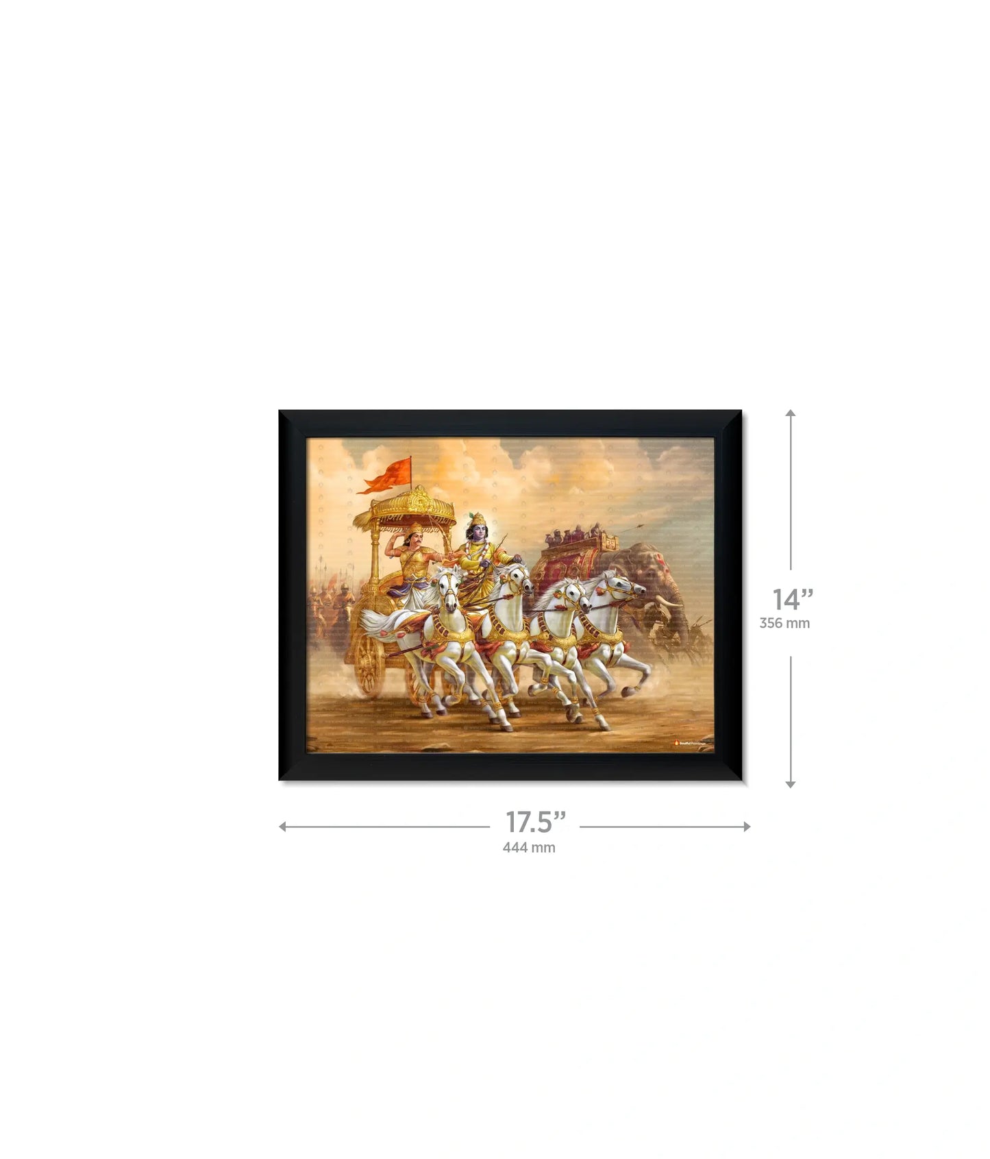 Mahabharat Krishna Arjun Wall Painting