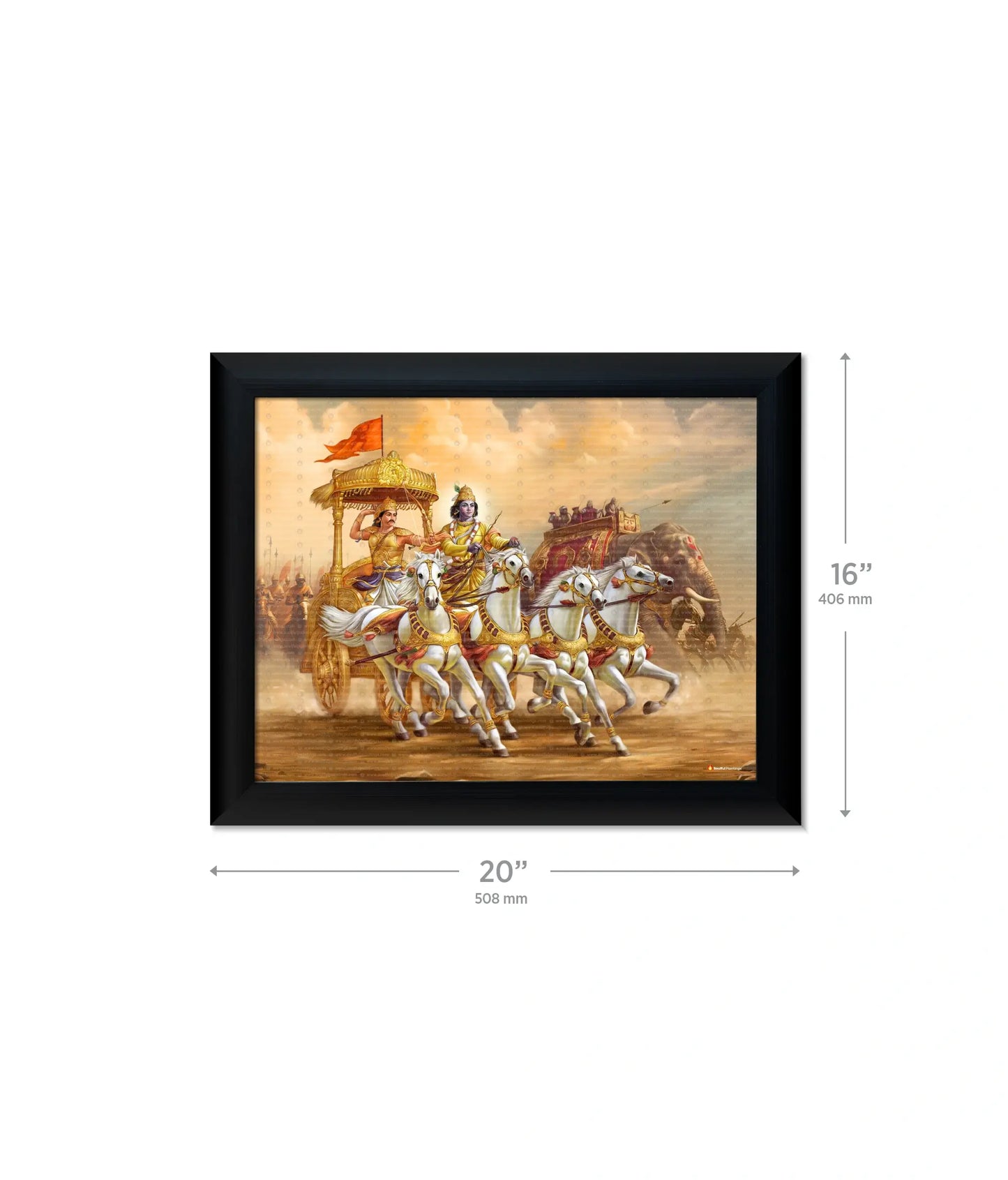 Mahabharat Krishna Arjun Wall Painting