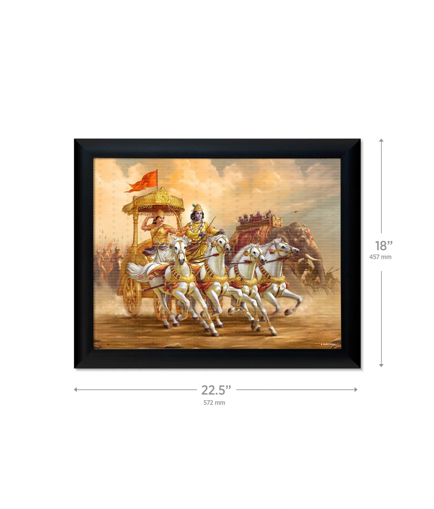 Mahabharat Krishna Arjun Wall Painting