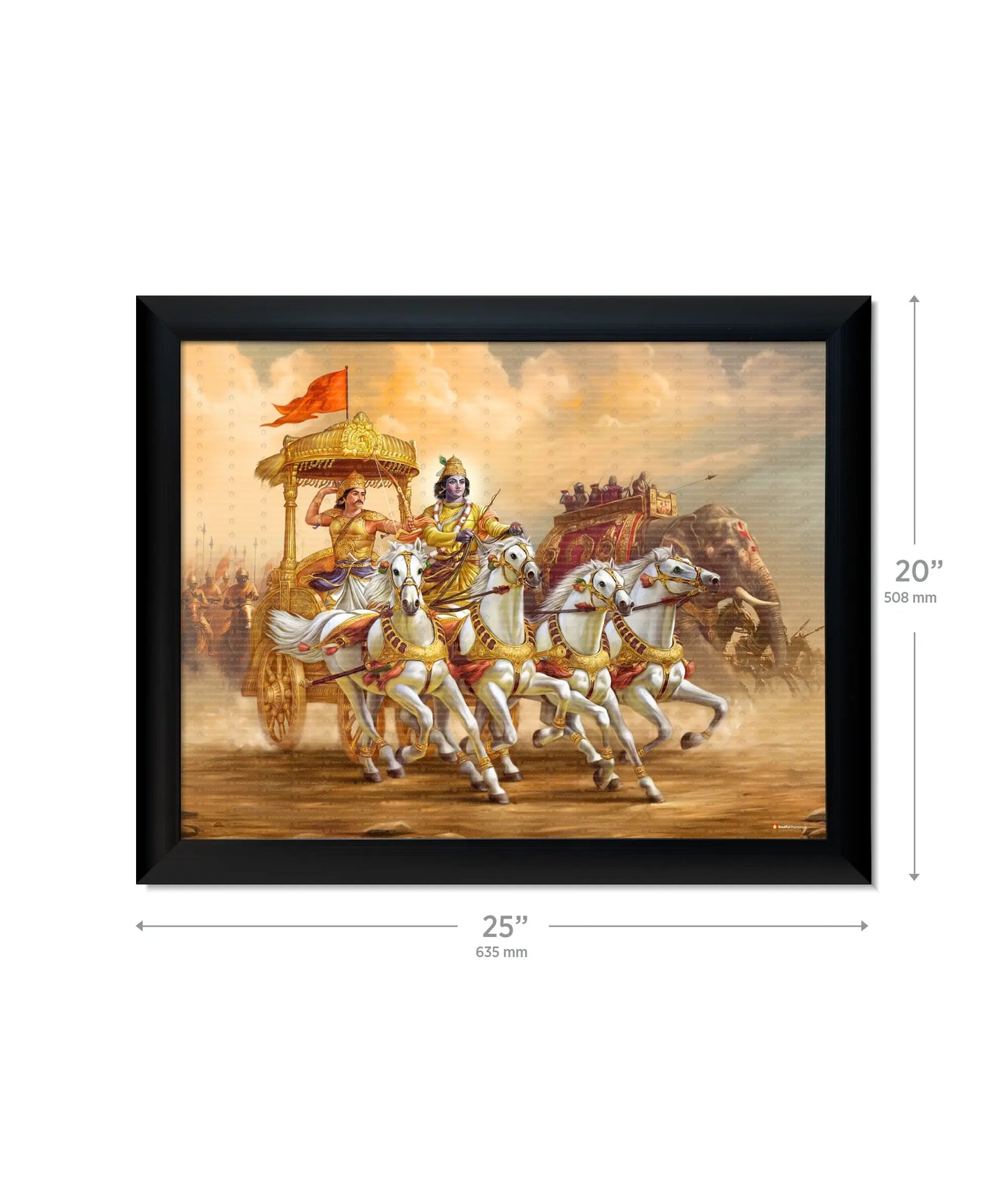 Mahabharat Krishna Arjun Wall Painting