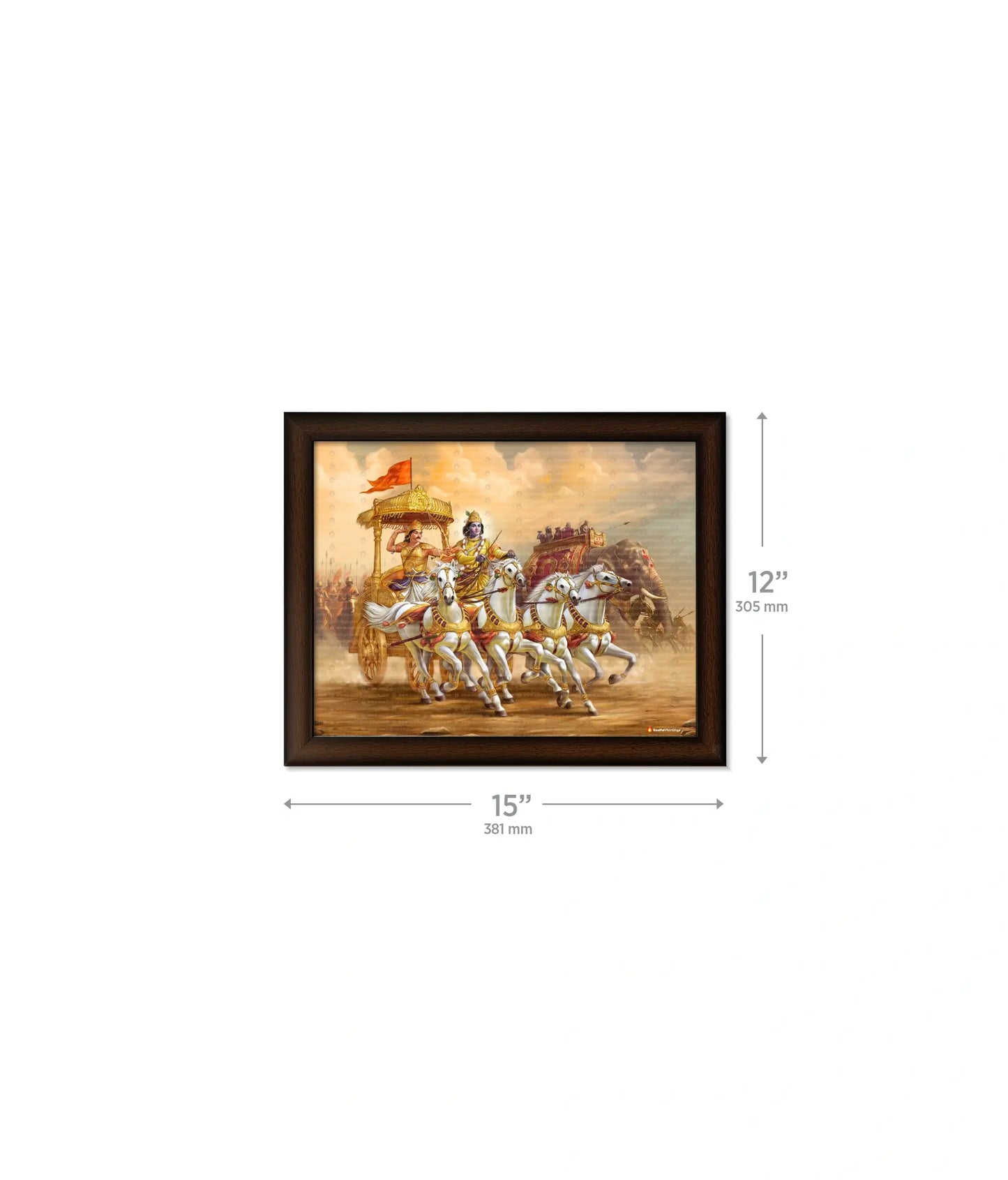 Mahabharat Krishna Arjun Wall Painting