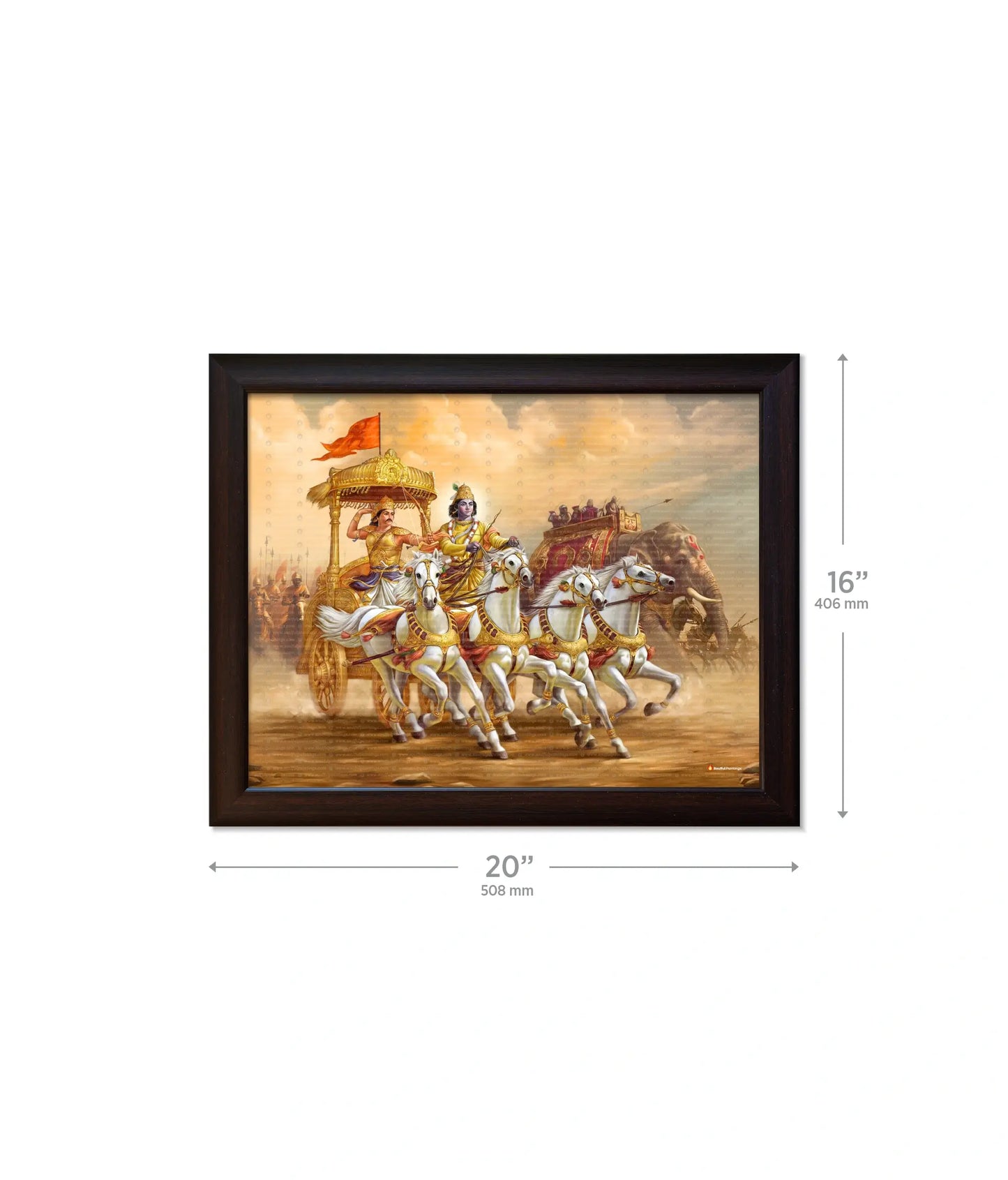 Mahabharat Krishna Arjun Wall Painting