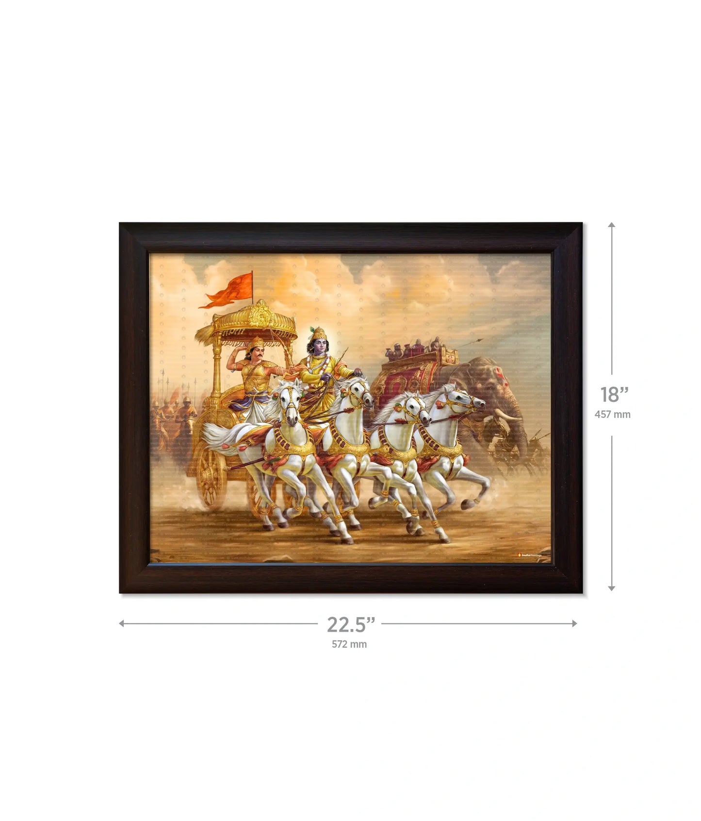 Mahabharat Krishna Arjun Wall Painting