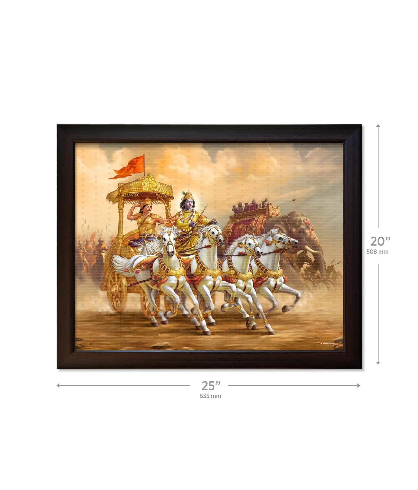 Mahabharat Krishna Arjun Wall Painting