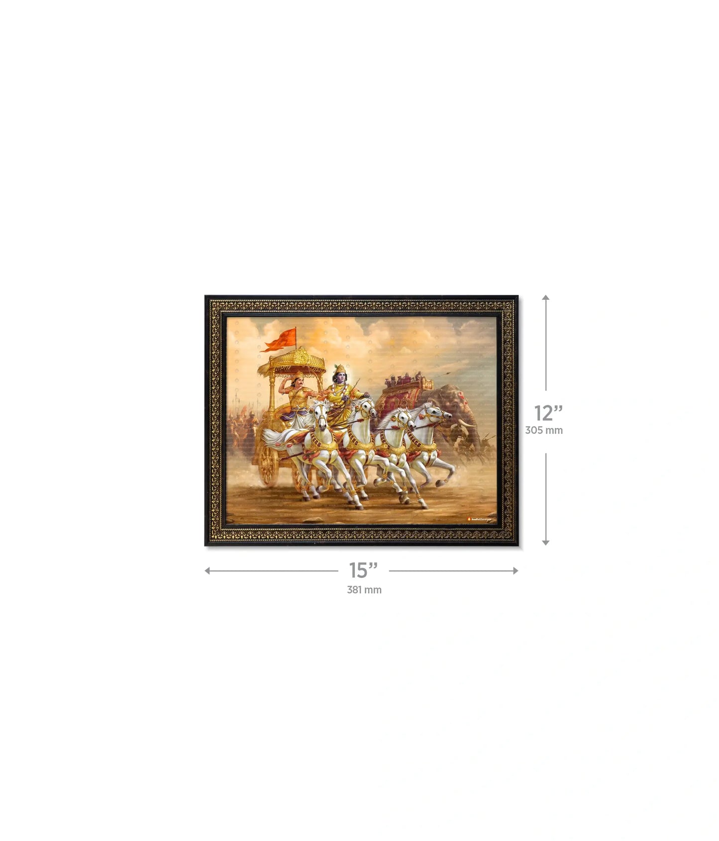 Mahabharat Krishna Arjun Wall Painting
