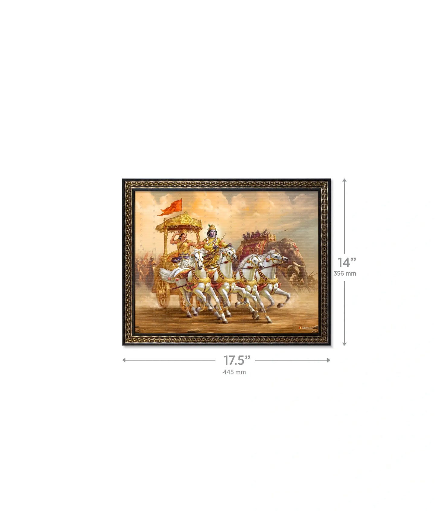 Mahabharat Krishna Arjun Wall Painting