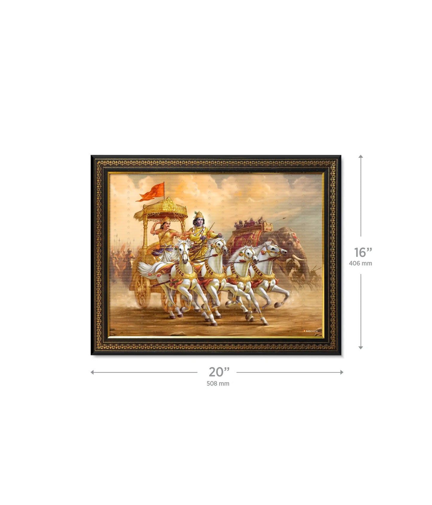 Mahabharat Krishna Arjun Wall Painting