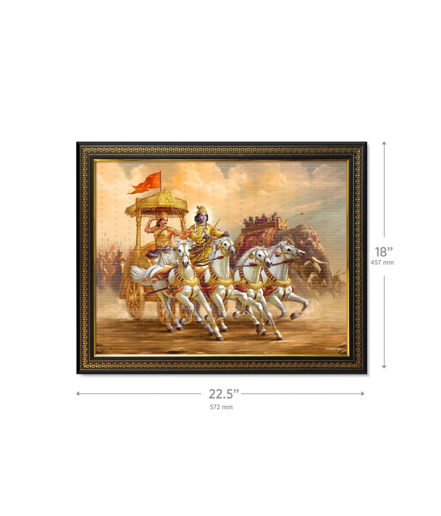 Mahabharat Krishna Arjun Wall Painting