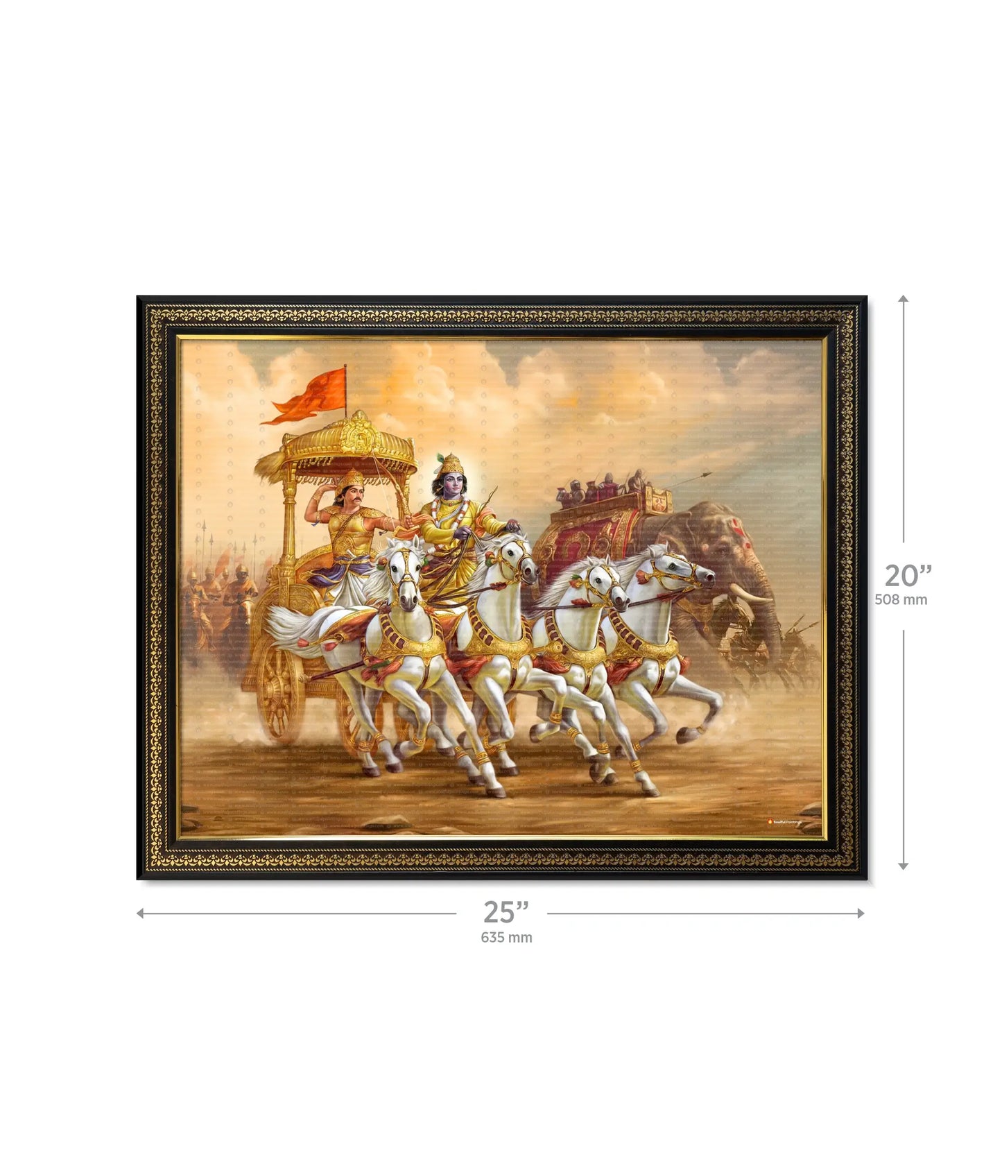 Mahabharat Krishna Arjun Wall Painting