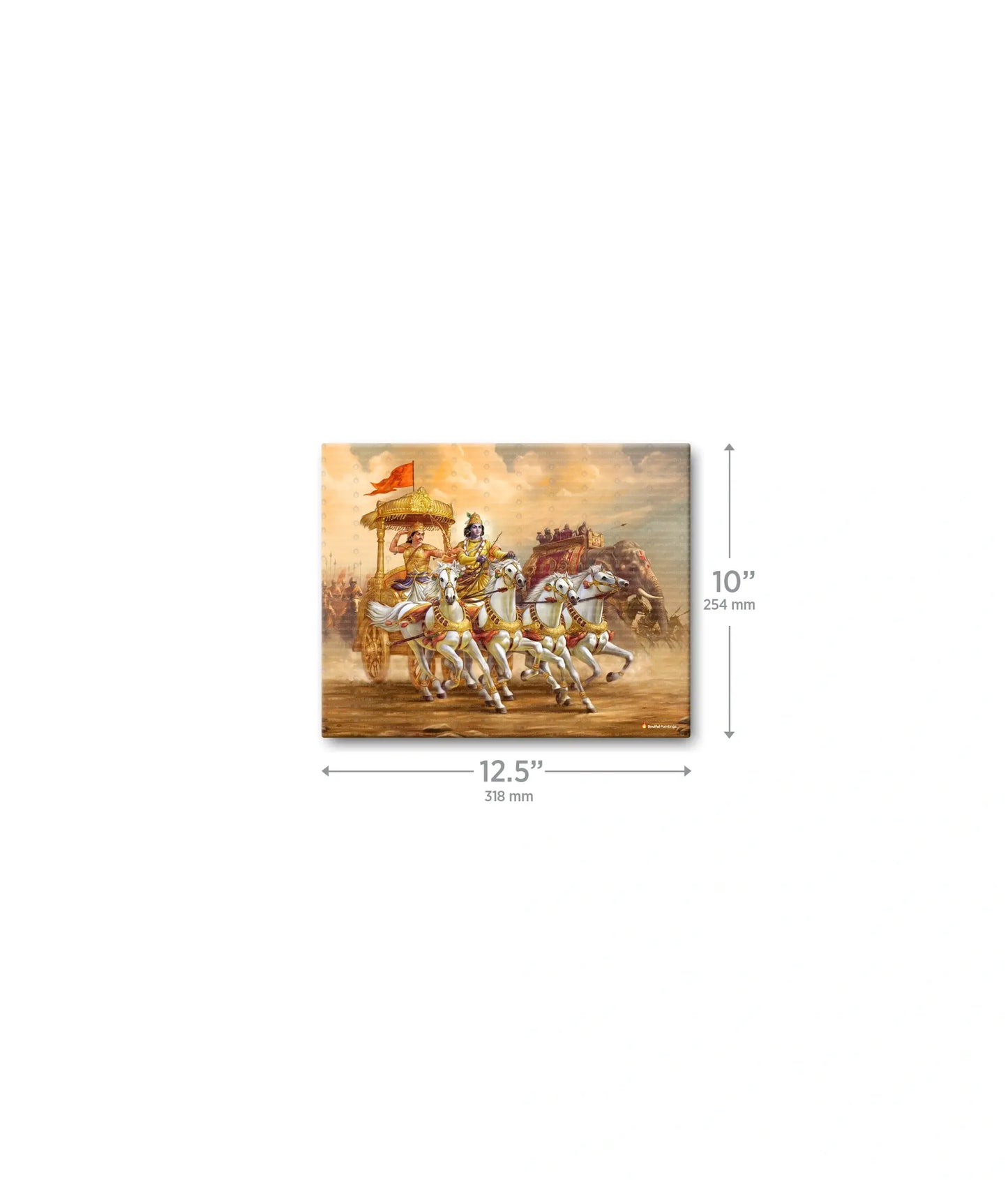 Mahabharat Krishna Arjun Wall Painting