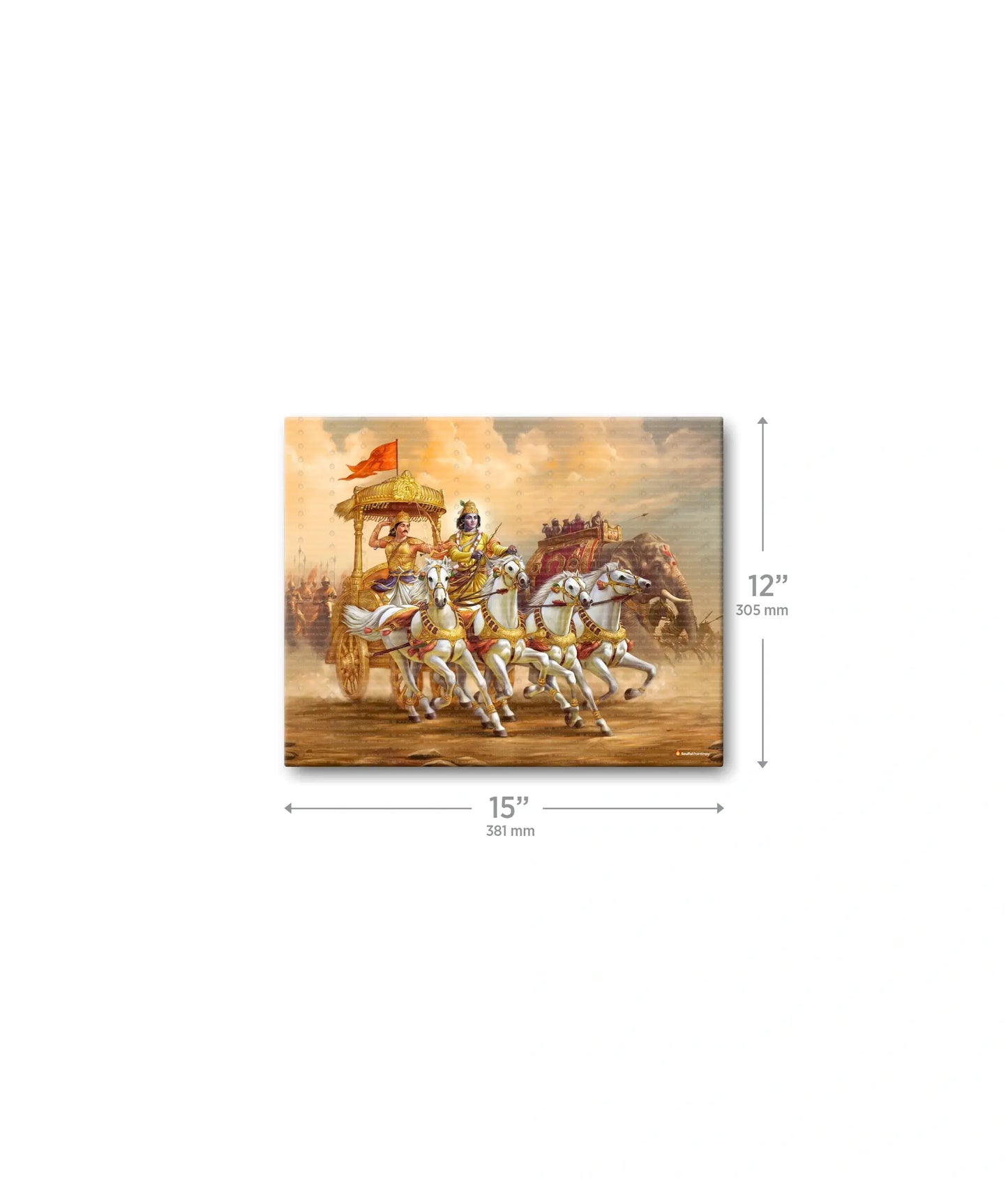 Mahabharat Krishna Arjun Wall Painting