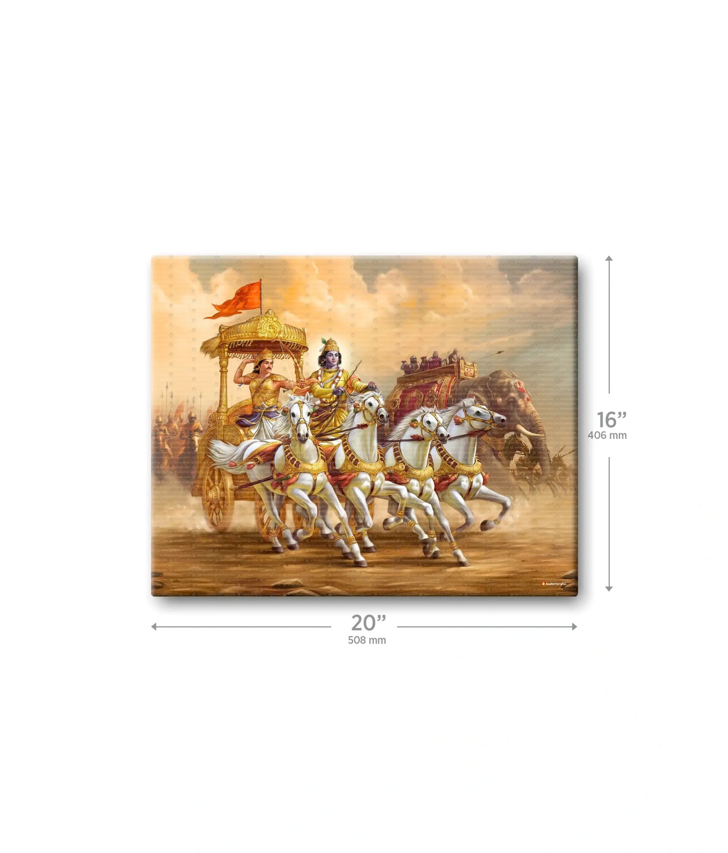 Mahabharat Krishna Arjun Wall Painting
