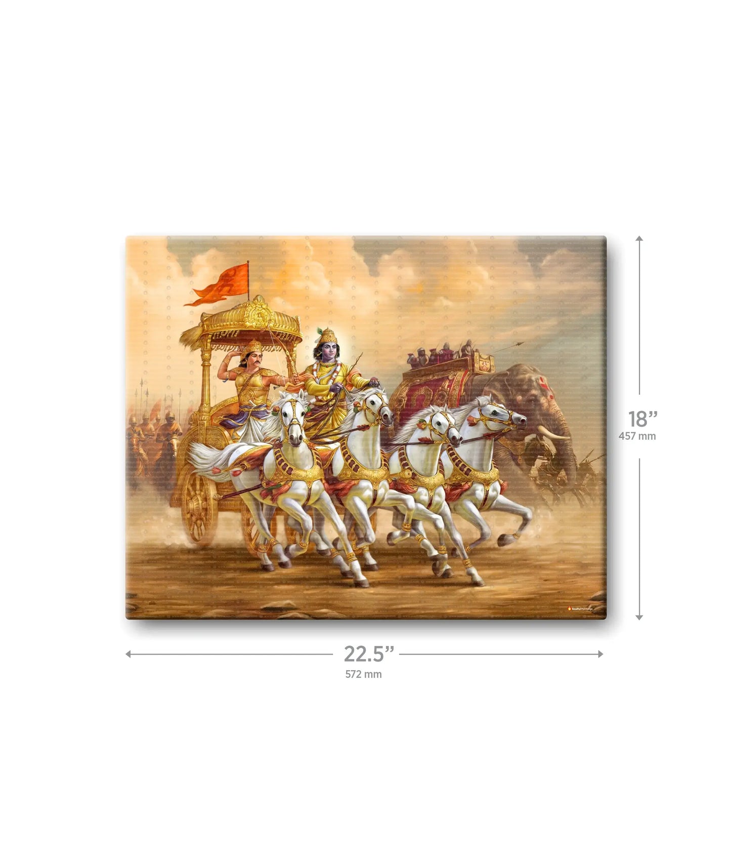 Mahabharat Krishna Arjun Wall Painting