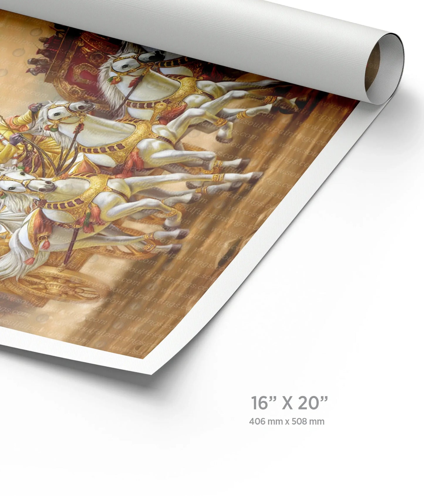 Mahabharat Krishna Arjun Wall Painting
