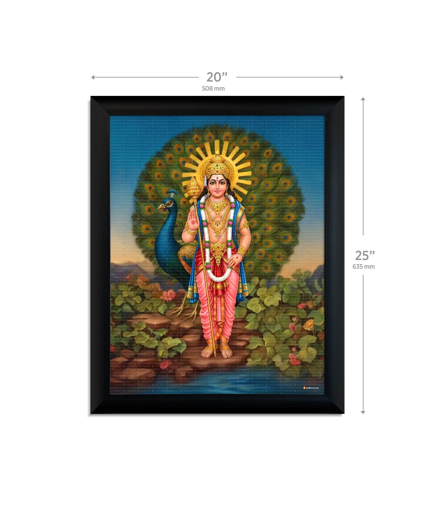 Lord Murugan Painting