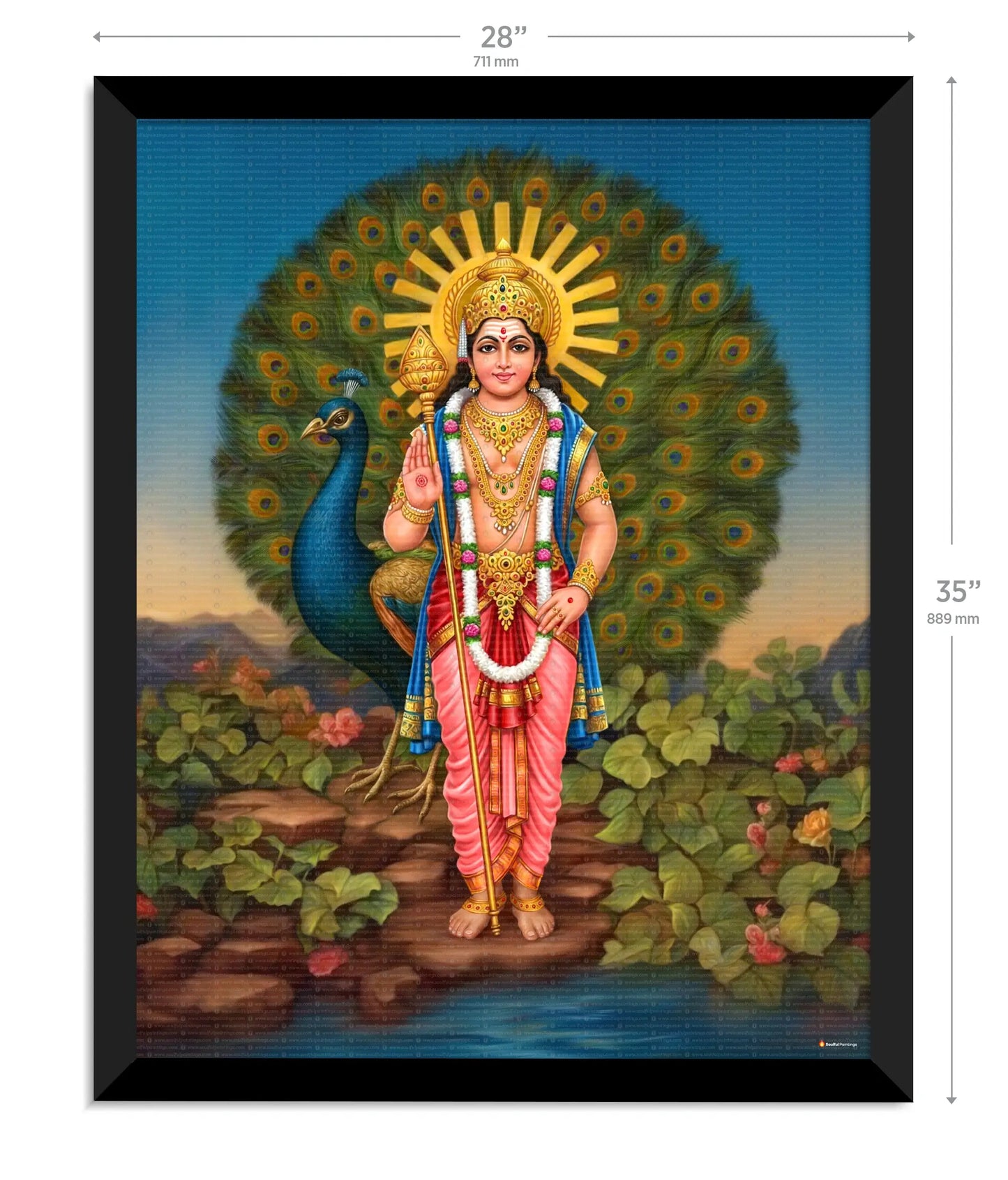 Lord Murugan Painting