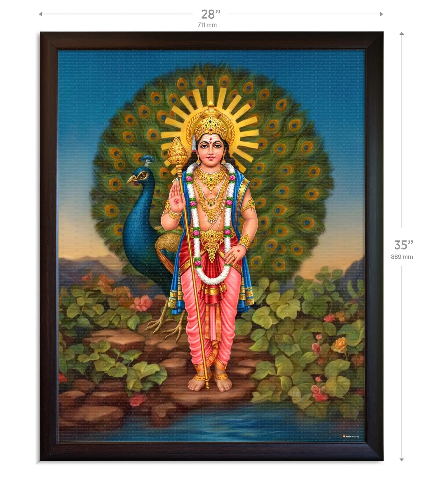 Lord Murugan Painting
