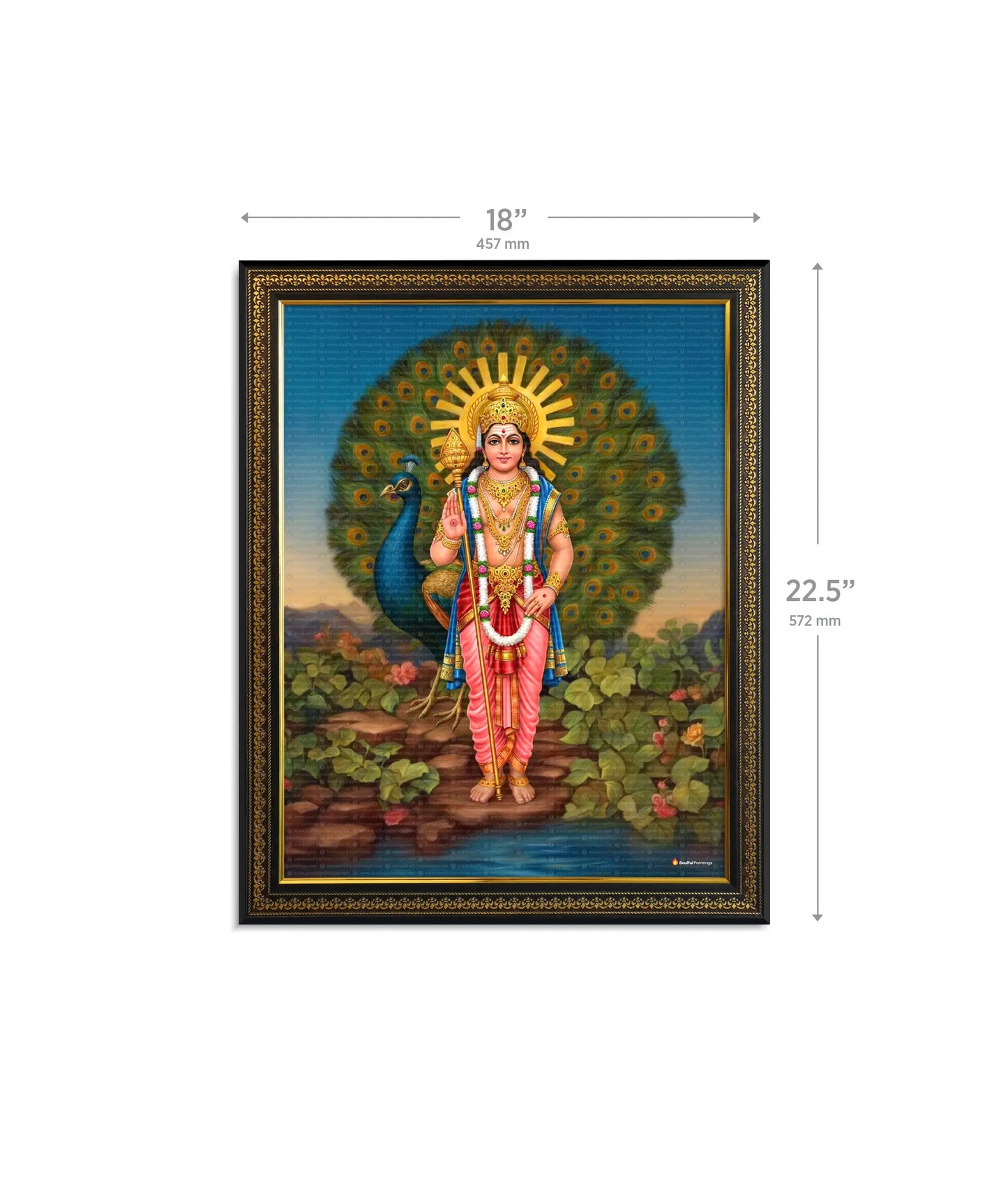 Lord Murugan Painting