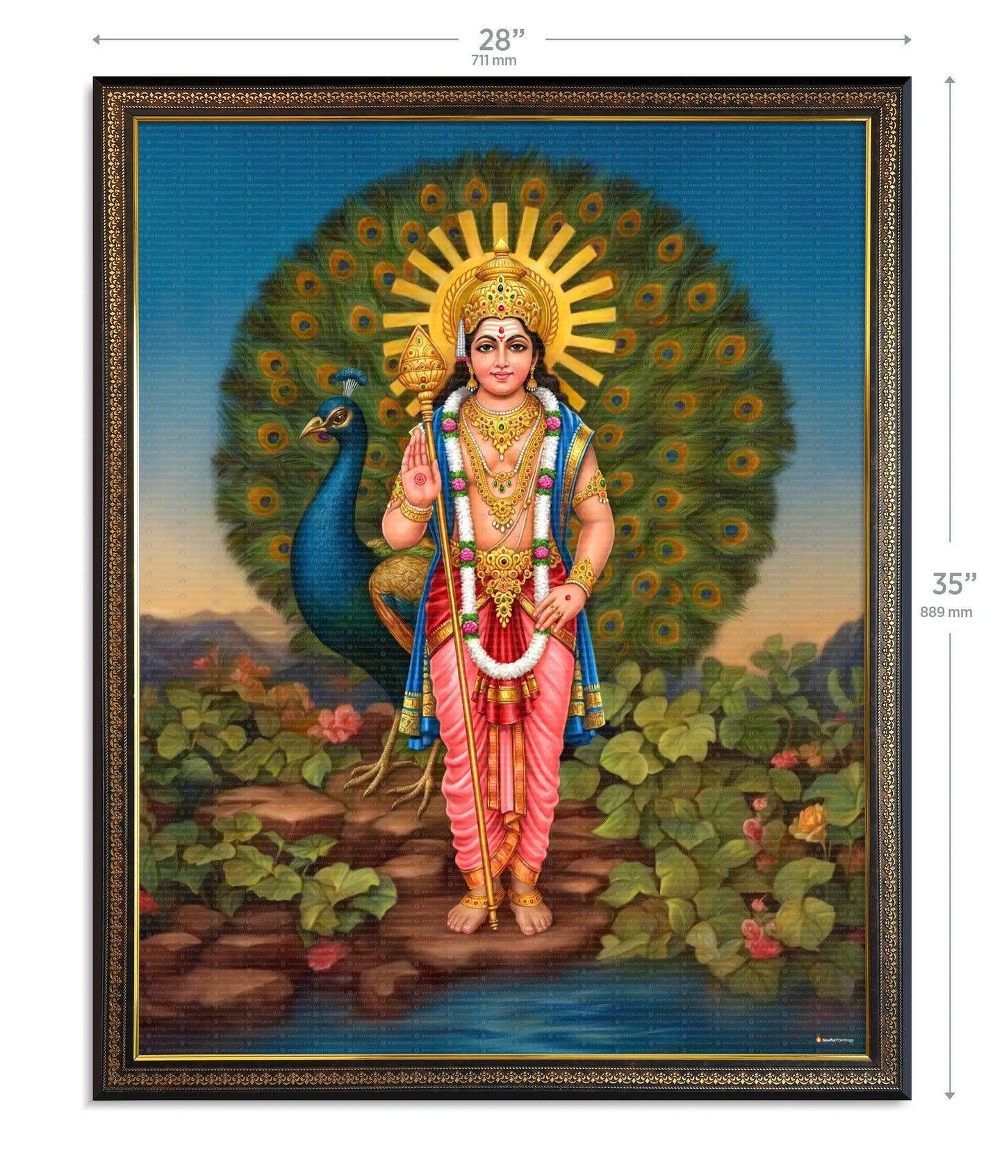 Lord Murugan Painting