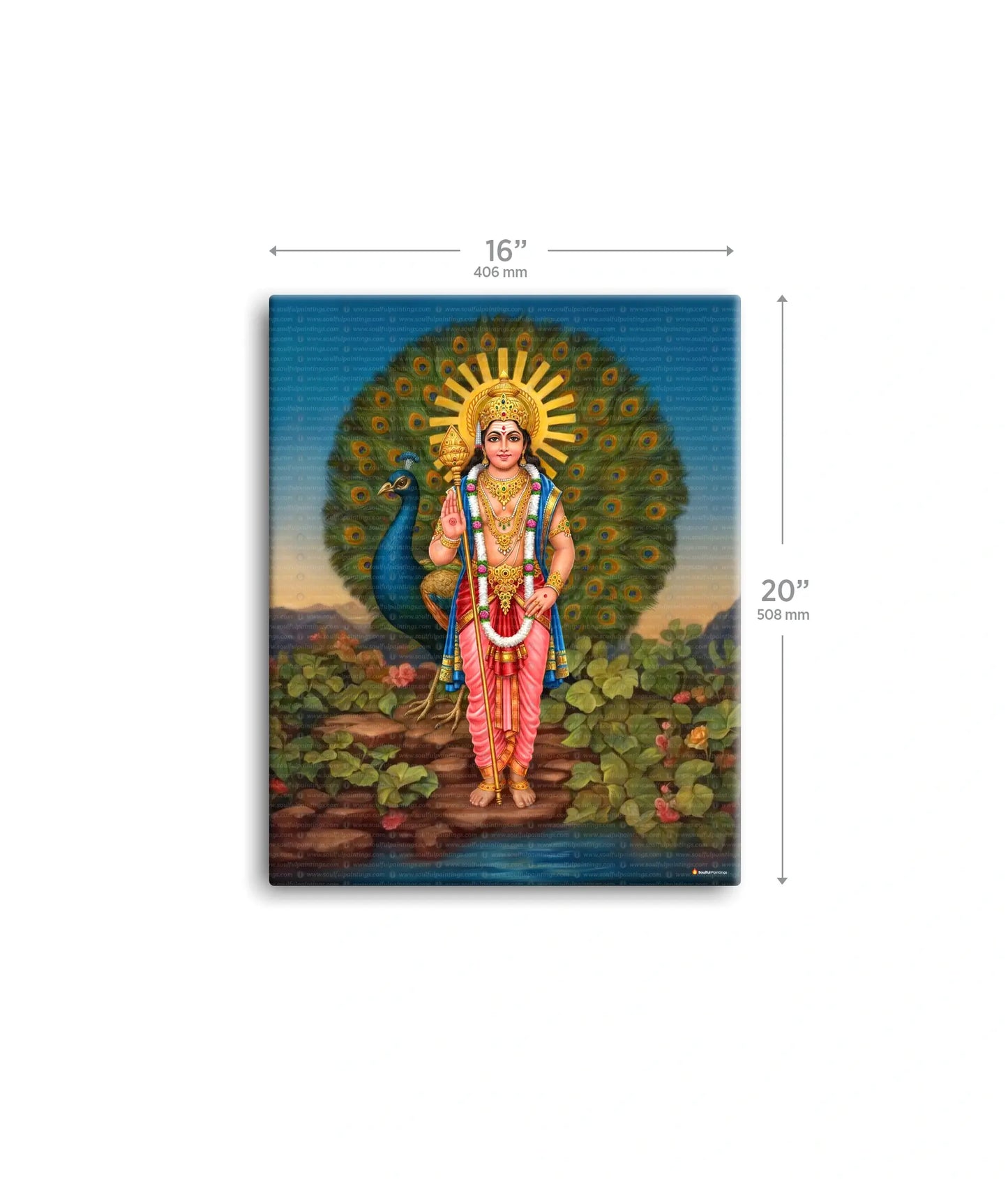 Lord Murugan Painting