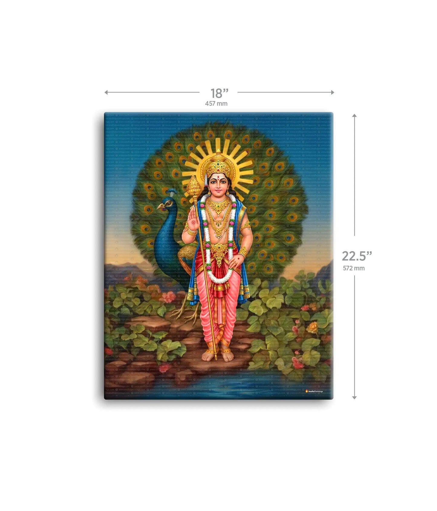 Lord Murugan Painting