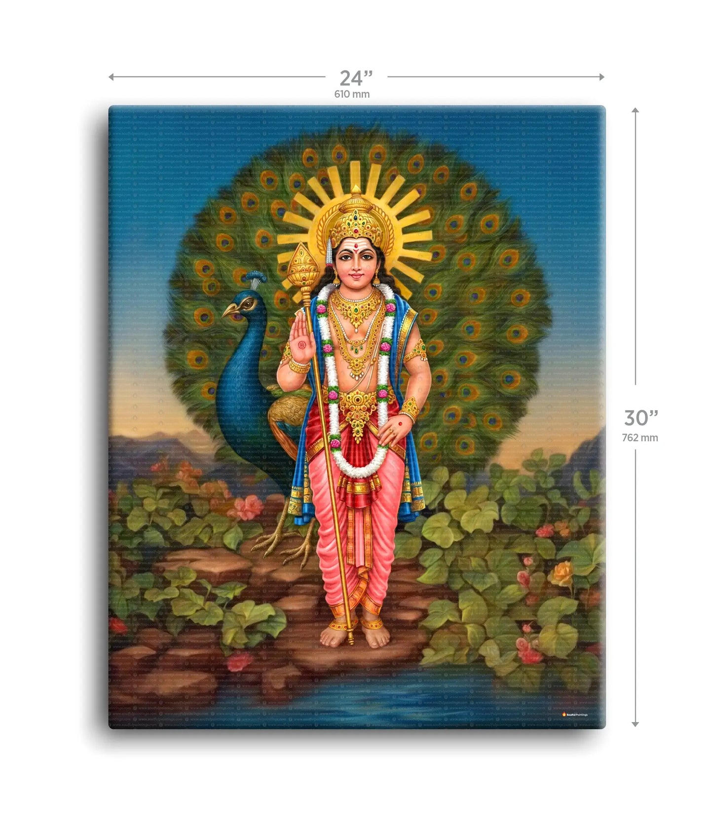 Lord Murugan Painting