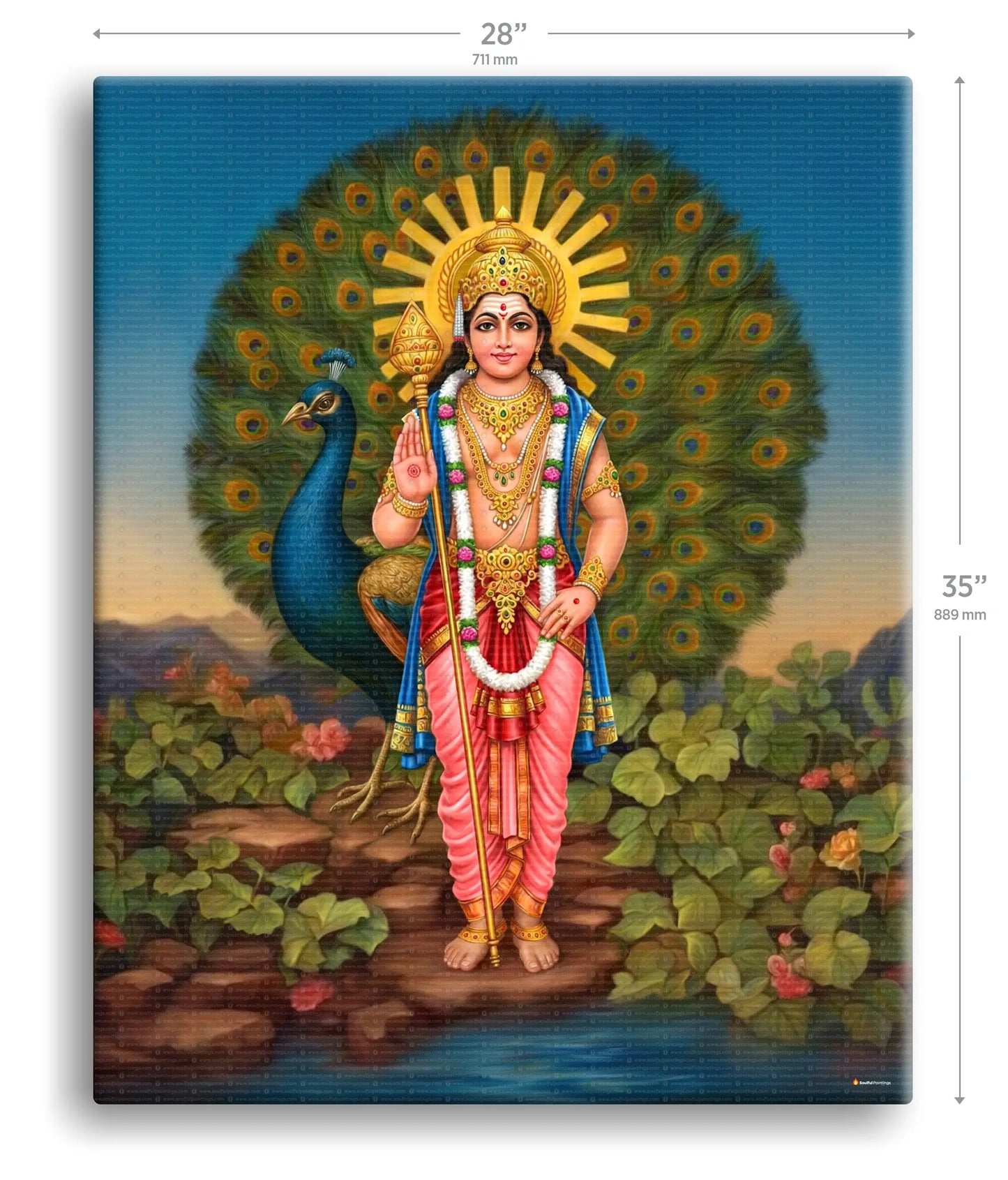 Lord Murugan Painting