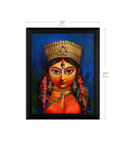 Maa Durga Modern Art Painting