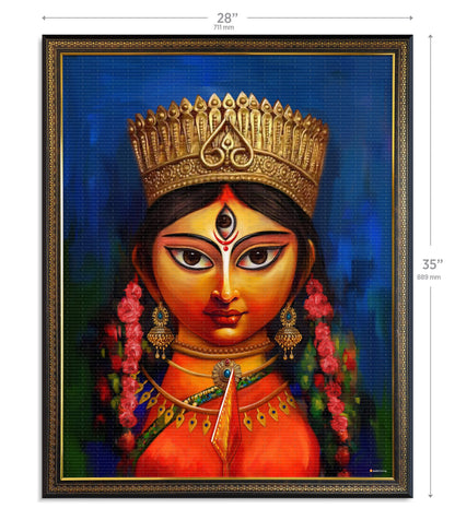 Maa Durga Modern Art Painting
