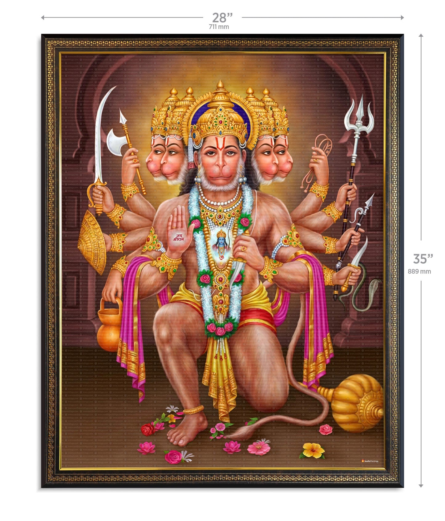 Panchmukhi Hanuman Painting