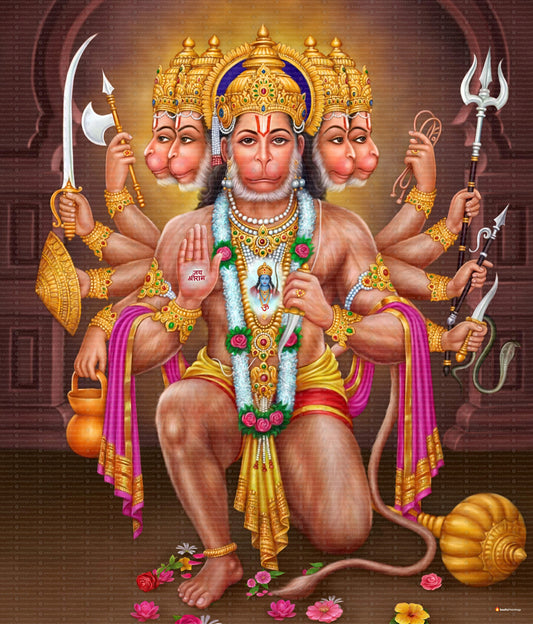 Panchmukhi Hanuman Painting