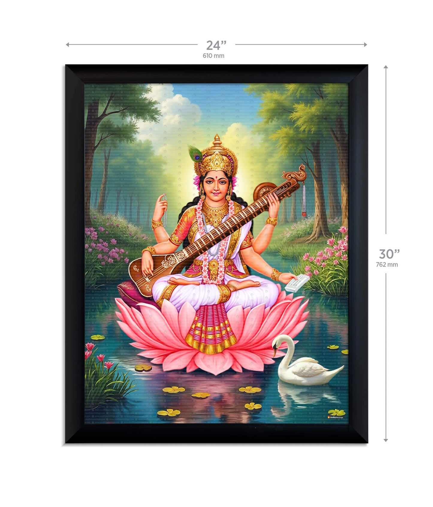 Saraswati Maa Painting