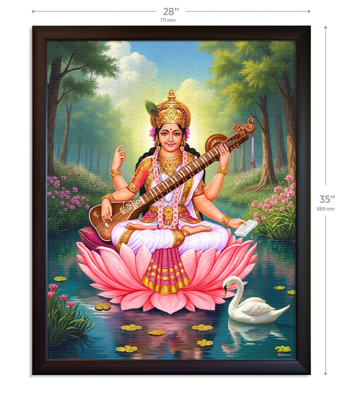 Saraswati Maa Painting