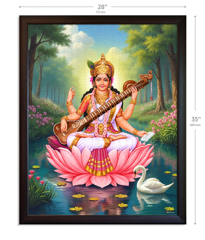 Saraswati Maa Painting