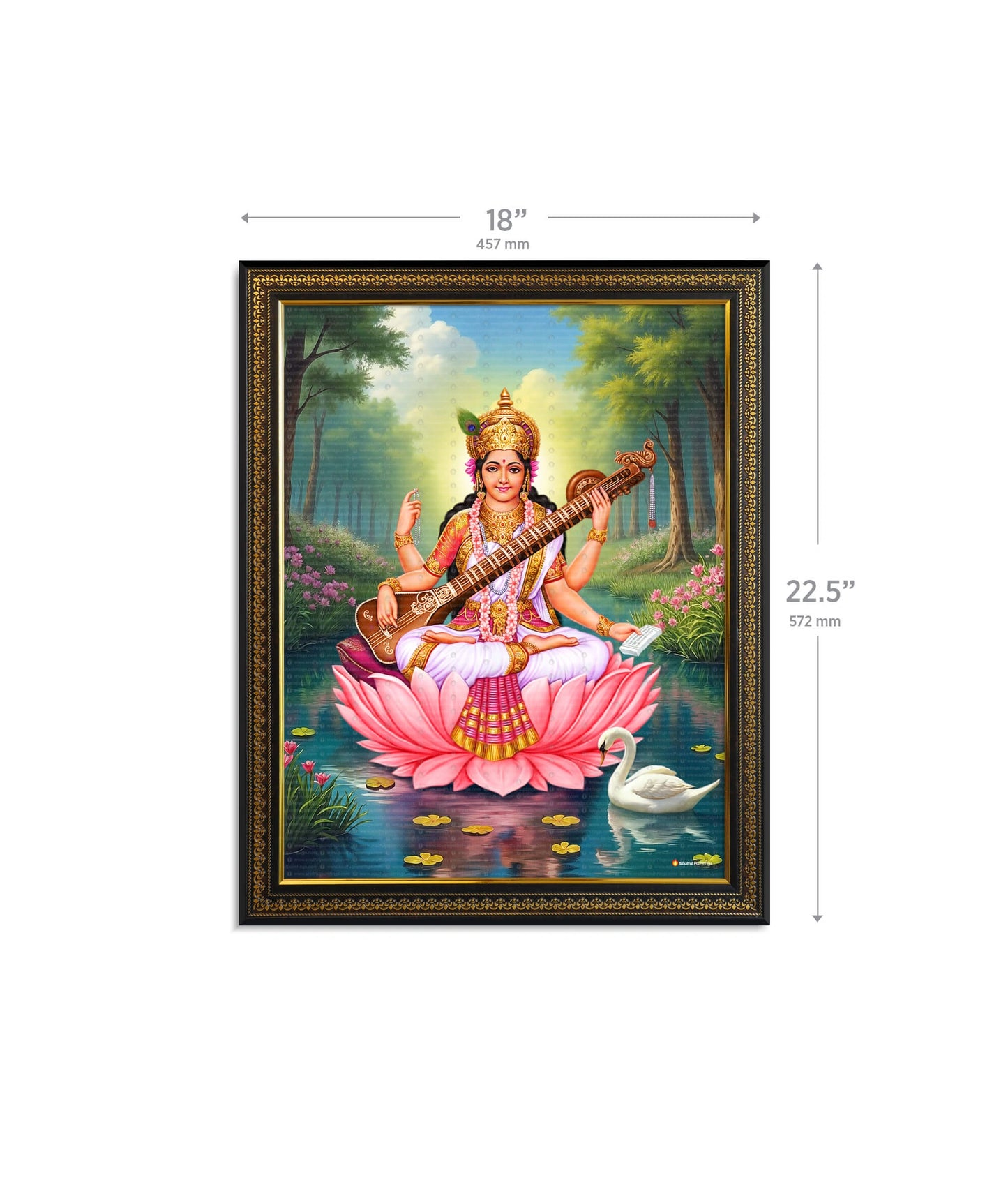 Saraswati Maa Painting