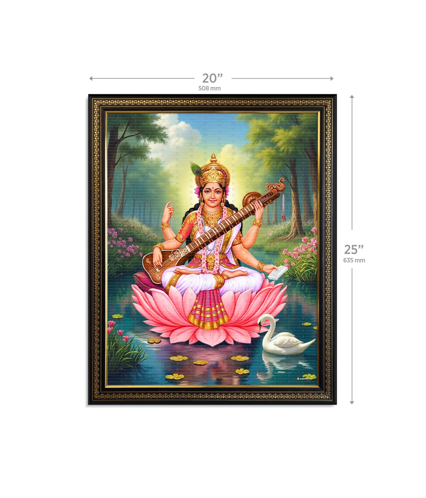 Saraswati Maa Painting