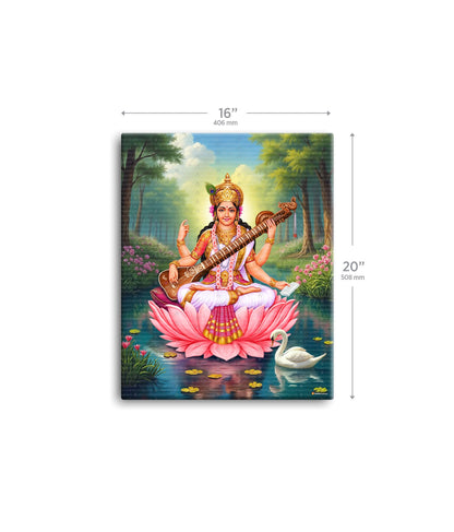 Saraswati Maa Painting