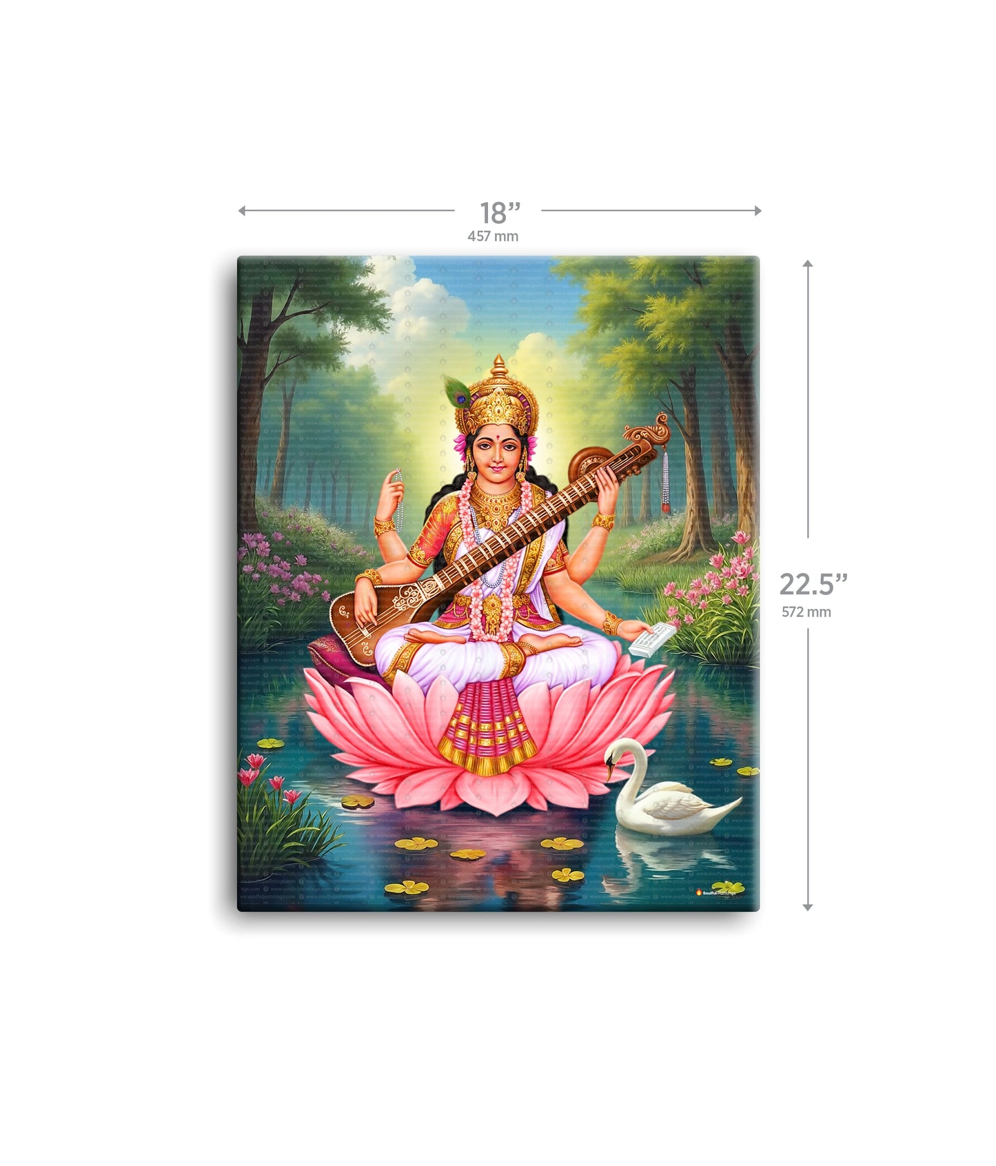 Saraswati Maa Painting