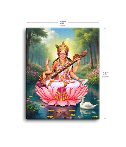 Saraswati Maa Painting