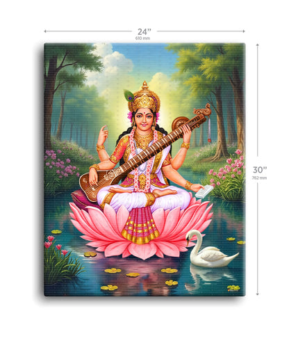 Saraswati Maa Painting